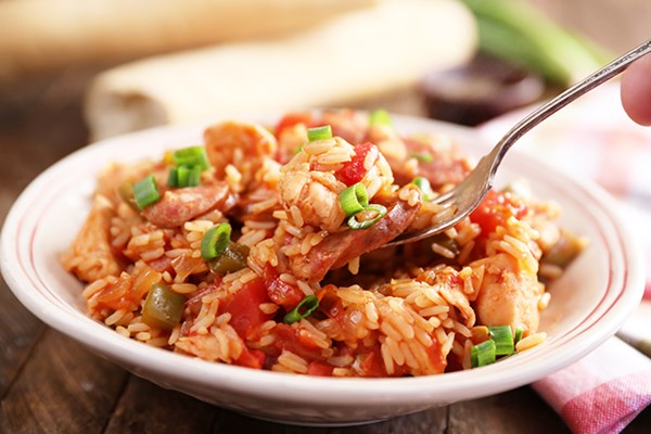 Chicken and sausage jambalaya