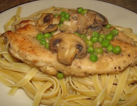 Chicken and shiitake Marsala
