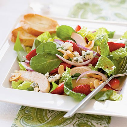 Chicken and strawberry salad