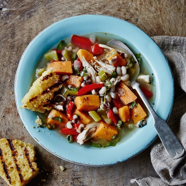 Chicken and sweet potato soup