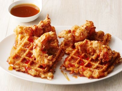 Chicken and Tater Tot waffles