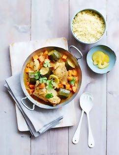 Chicken and veg tagine with cous cous
