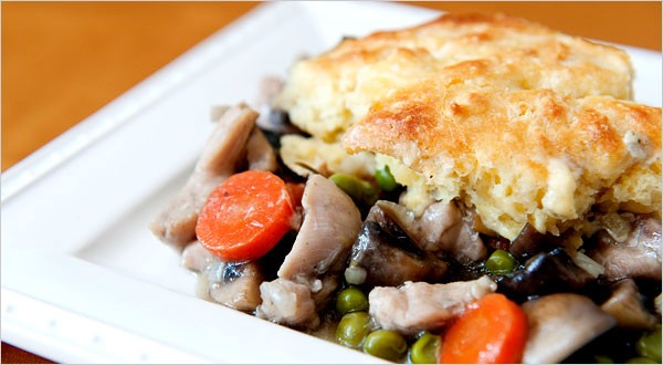 Chicken and vegetable cobbler