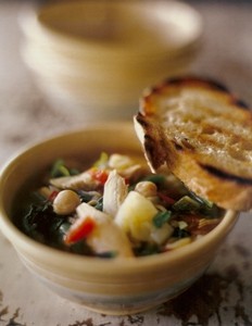 Chicken and vegetable minestrone