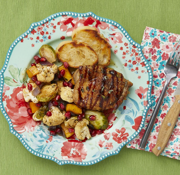 Chicken and veggie fall skillet