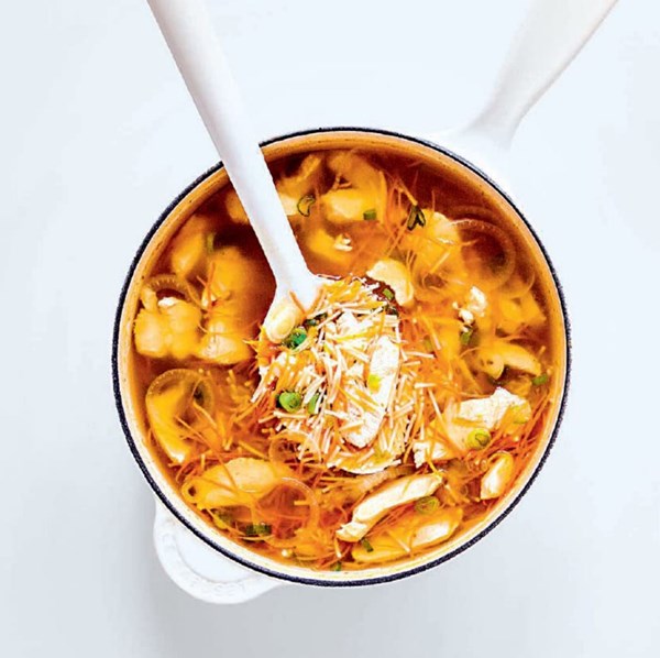 Chicken and vermicelli soup