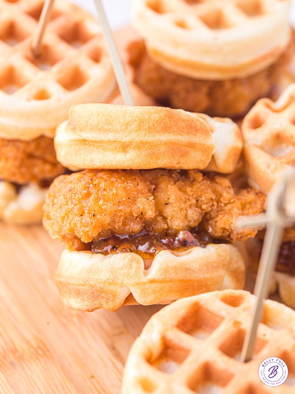 Chicken and waffle sliders