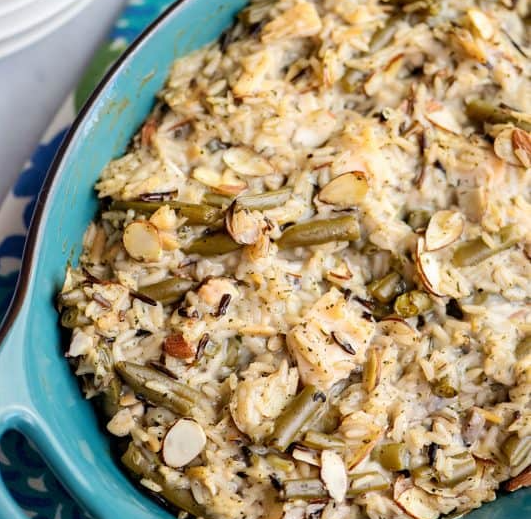 Chicken and wild rice casserole