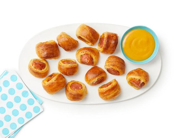 Chicken-apple pigs-in-a-blanket