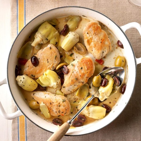 Chicken artichoke skillet 