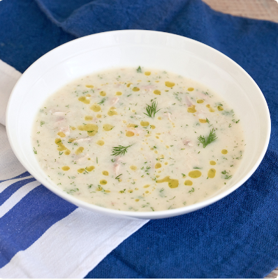 Chicken avgolemono soup