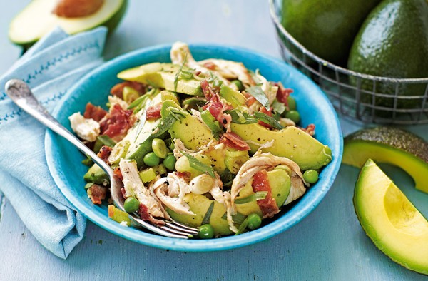 Chicken, avocado, bacon and tarragon salad