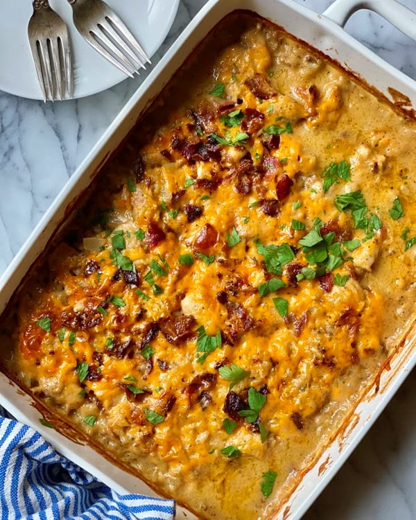 Chicken bacon ranch casserole