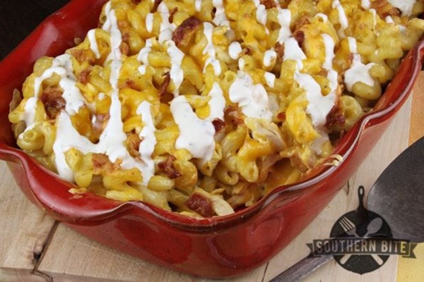 Chicken bacon ranch mac and cheese