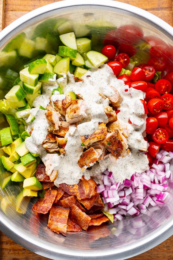 Chicken bacon ranch salad