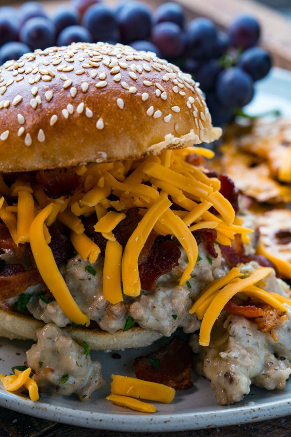 Chicken bacon ranch sloppy Joes