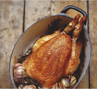 Chicken baked with rosemary & garlic (Pollo al rosmarino e aglio)
