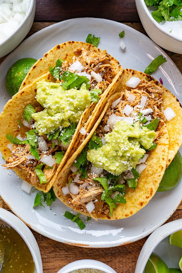 Chicken barbacoa tacos