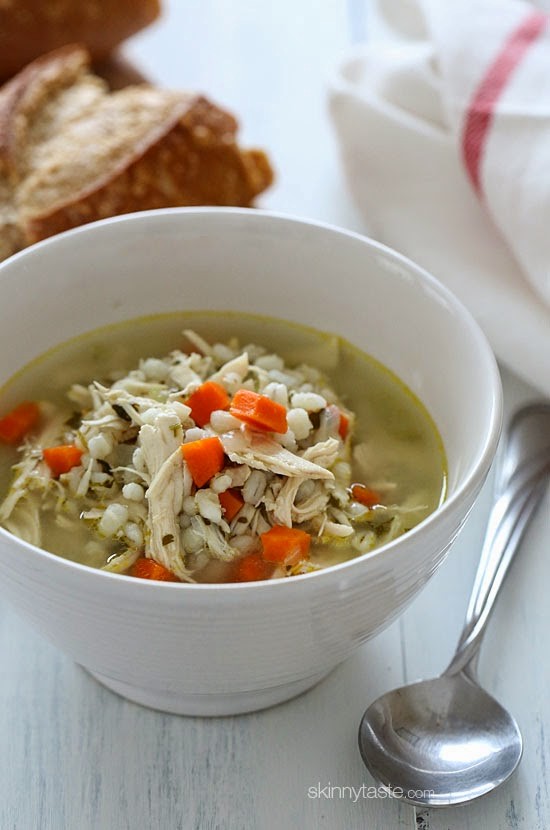 Chicken barley soup