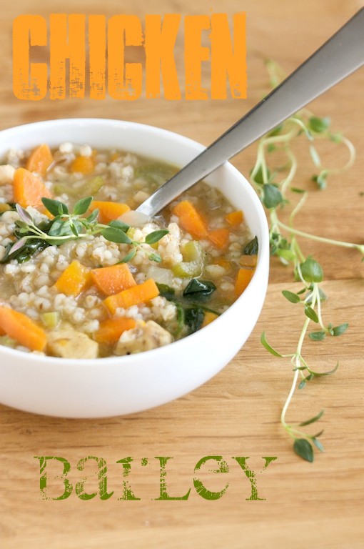 Chicken barley soup