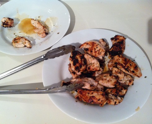 Chicken breast with coconut milk