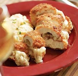 Chicken breasts stuffed with prosciutto & Fontina