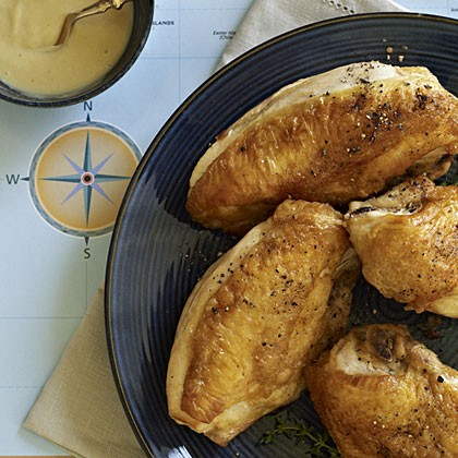 Chicken breasts with classic French pan sauce