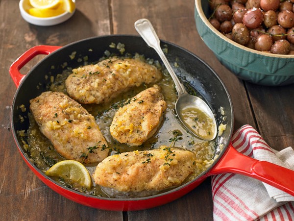 Chicken breasts with lemon