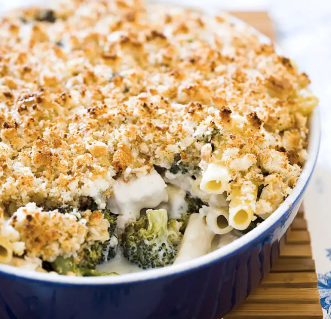 Chicken, broccoli, and ziti casserole