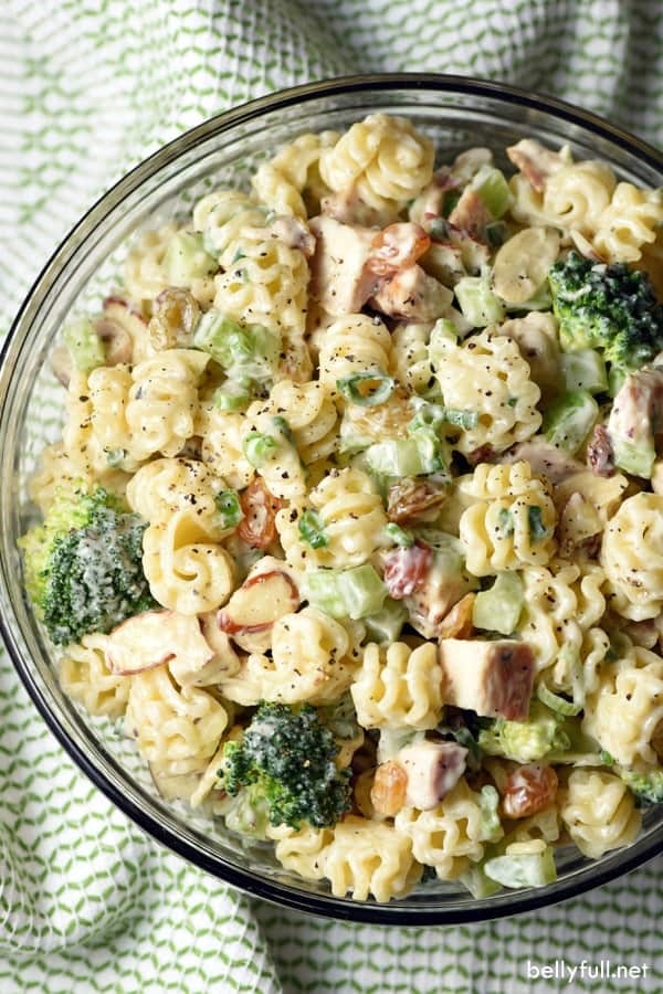 Chicken broccoli pasta salad