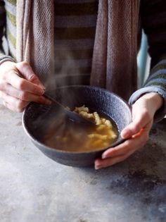 Chicken broth with pasta (Sbrofadei in brodo)