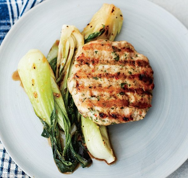 Chicken burgers, Thai style