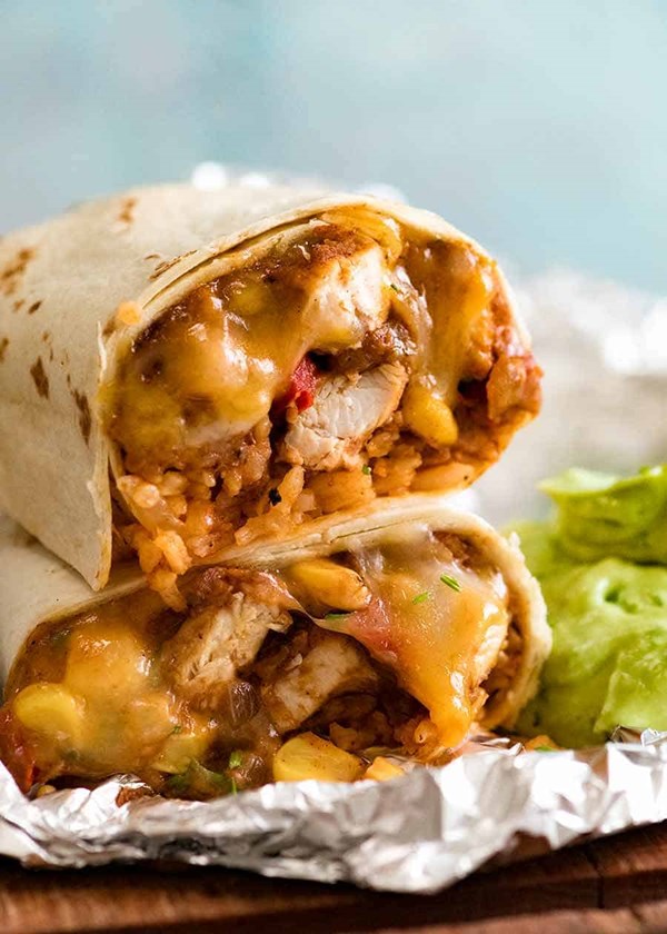 Chicken burrito