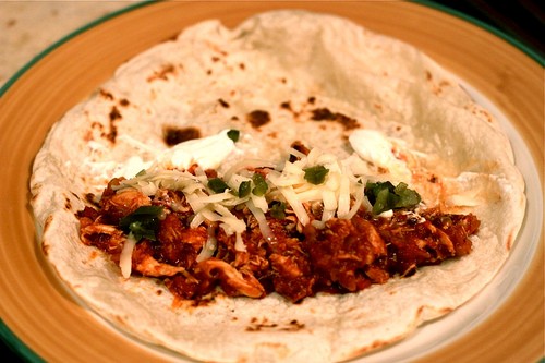 Chicken burrito