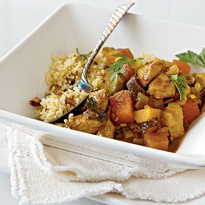 Chicken-butternut tagine