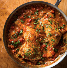 Chicken cacciatore for two
