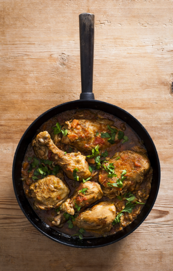 Chicken cacciatore (Pollo alla cacciatora)