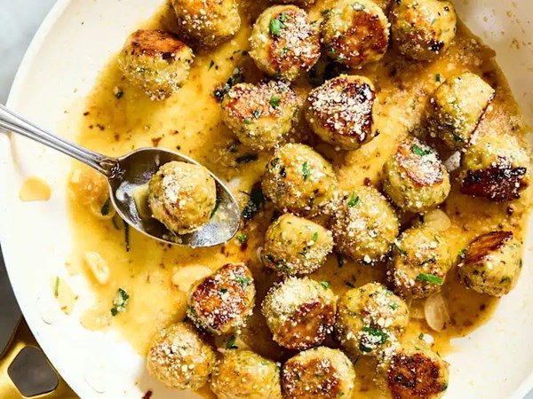 Chicken Caesar meatballs 