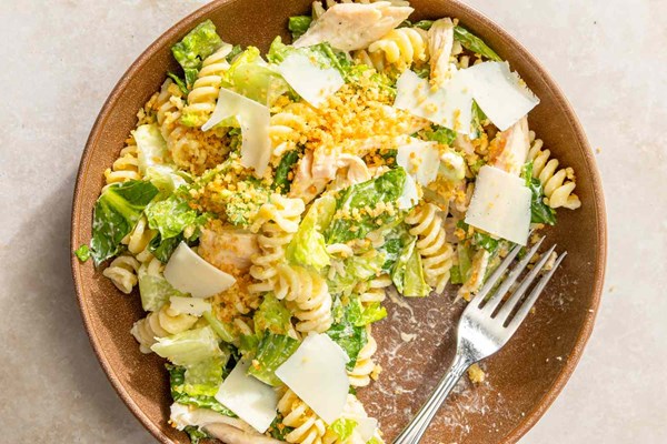 Chicken Caesar pasta salad