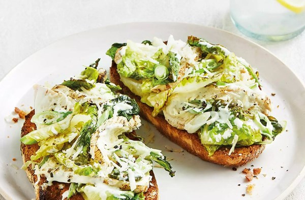 Chicken Caesar toast