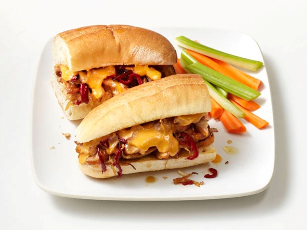 Chicken cheesesteaks