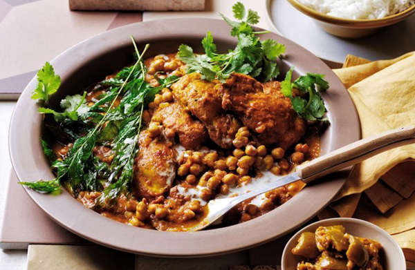 Chicken, chickpea and coconut curry