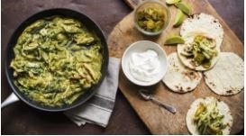 Chicken chilli verde tacos