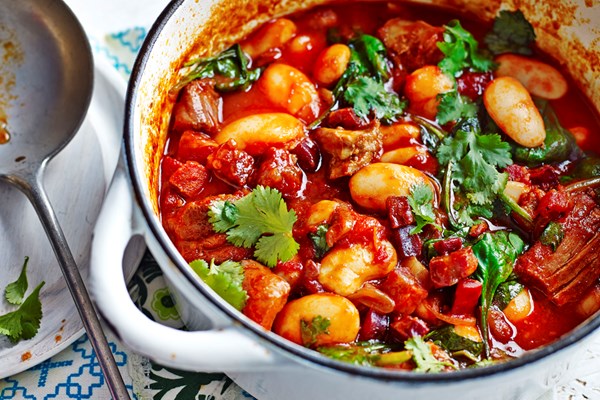 Chicken, chorizo & butterbean casserole