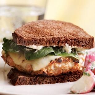 Chicken Cordon Bleu burger