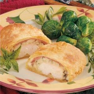 Chicken cordon bleu calzones 