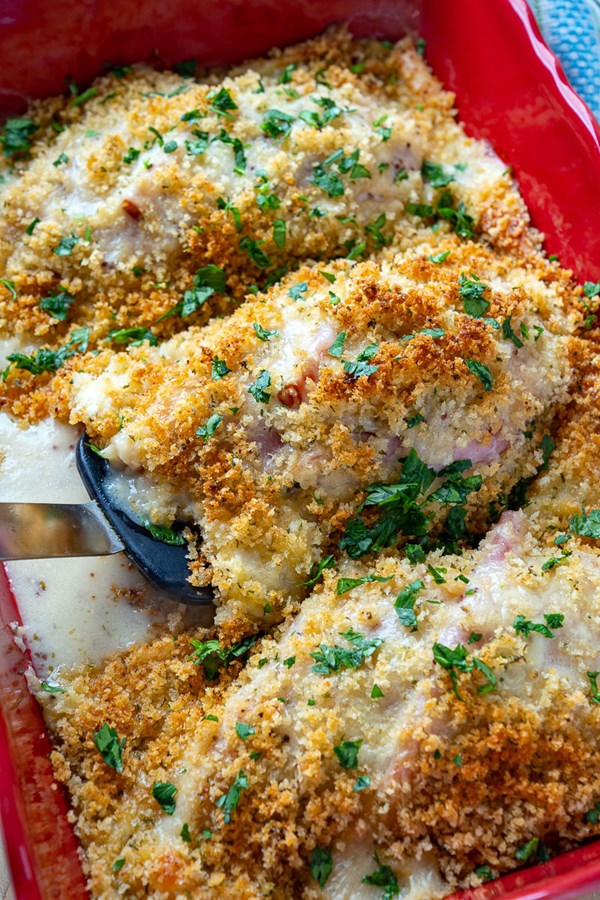 Chicken cordon bleu casserole