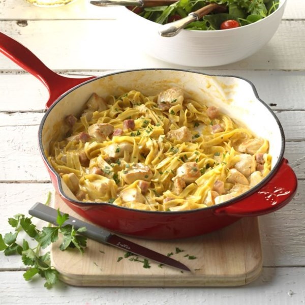 Chicken cordon bleu skillet