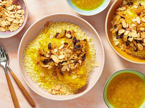 Chicken couscous t'faya