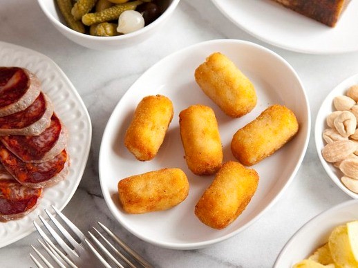 Chicken croquettes (croquetas de pollo) from 'Spain' (Cook the Book)